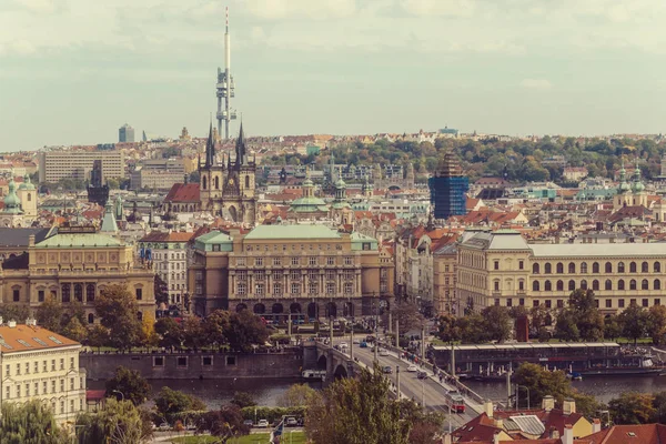 Schöne Aussicht Auf Prag Herbst — Stockfoto