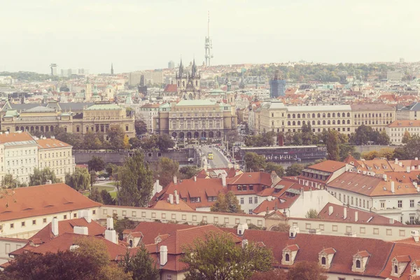 Schöne Aussicht Auf Prag Herbst — Stockfoto