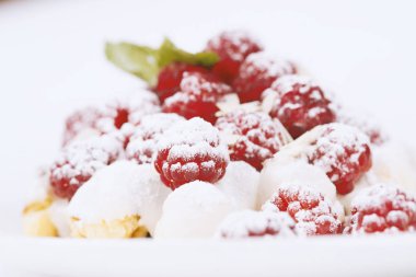 Beyaz arka planda Belçika Waffle