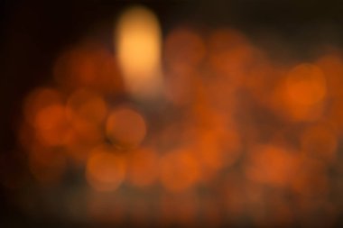 portakal yangın bokeh arka plan.