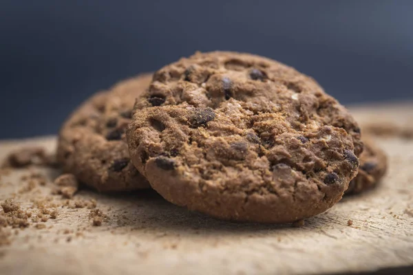 Traditional double chocolate chip cookie