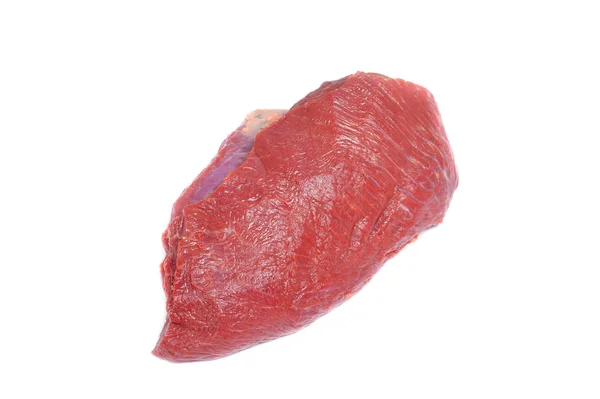 Fresh Raw Beef Isolated White Background — Stock Photo, Image