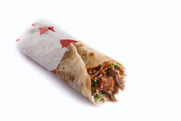 Shawarma sandviç, döner kebap, döner — Stok fotoğraf