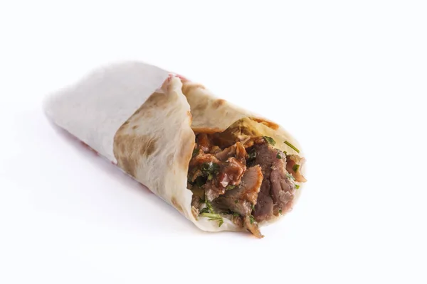 Sanduíche Shawarma, Doner Kebab, giroscópios — Fotografia de Stock