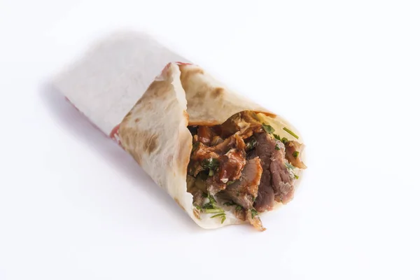 Sanduíche Shawarma, Doner Kebab, giroscópios — Fotografia de Stock