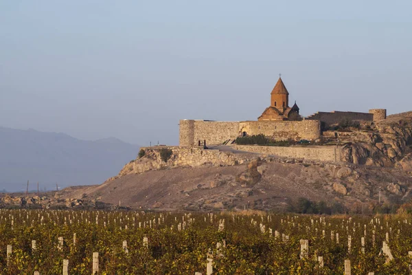 Gereja Armenia Kuno Khor Virap Armenia Christianity — Stok Foto