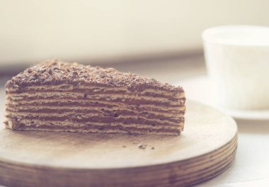 Mikado kek ahşap tahta üzerinde