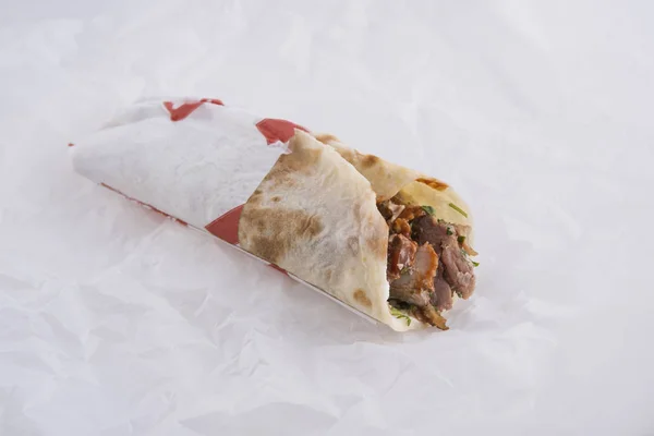 Panino Shawarma, Doner Kebab, gyros — Foto Stock