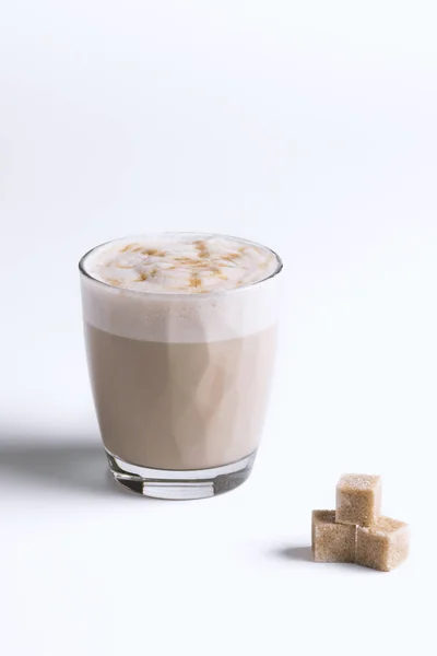 Coffee in glass cup — Stock Photo, Image