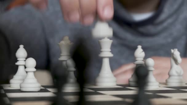 체스를 귀여운 소년입니다 시절과 논리의 — 비디오