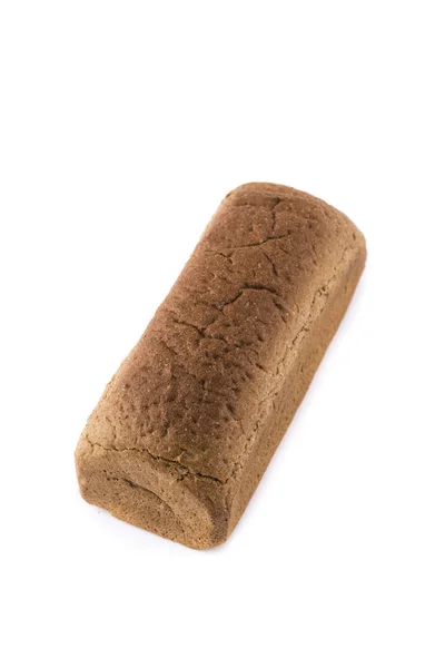 Brown Rye Bread Isolated White Background — Stock Photo, Image