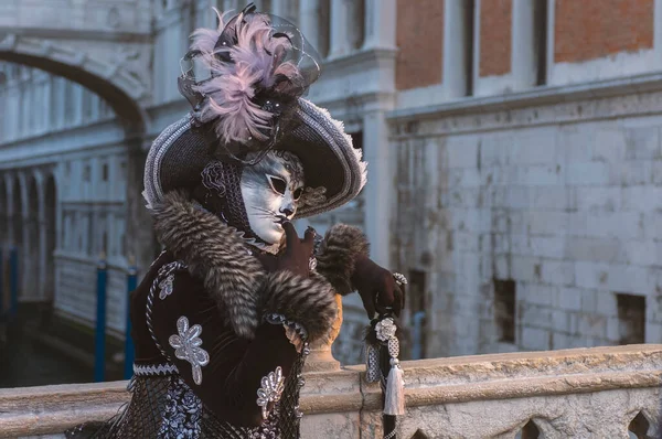 Talya Nın Eşsiz Venedik Şehrinde Bir Karnaval Venedik Maskeleri — Stok fotoğraf