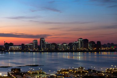 Kazan akşam. Kazan Kremlin görünümünden.