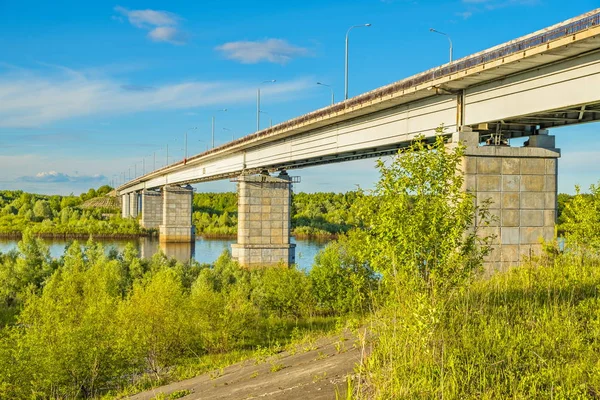 Bridge over the Vetluga river in the Republic of Mari El