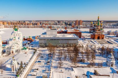 Kuşbakışı ile Yoshkar-Ola. Kış 2019.