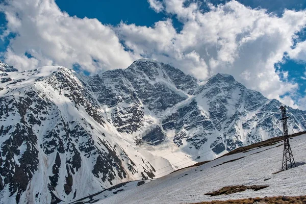 Glacier Seven Mount Donguz Orun Utsikt Från Cheget Mountain — Stockfoto