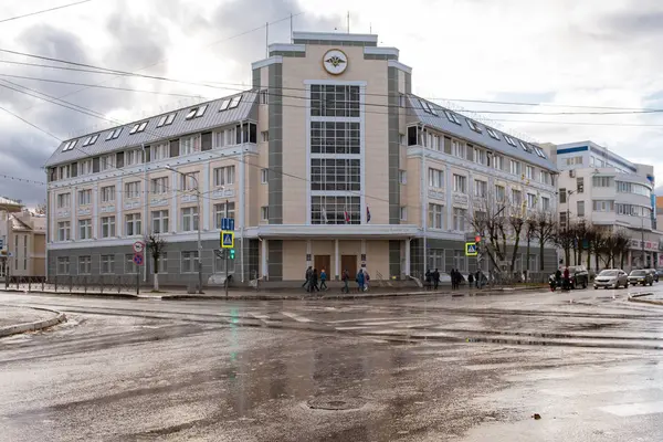 Κτίριο Του Υπουργείου Εσωτερικών Της Ρωσίας Επί Της Οδού Yoshkar — Φωτογραφία Αρχείου