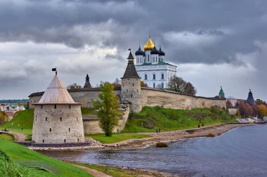 Pskov Kremlin görüşü.