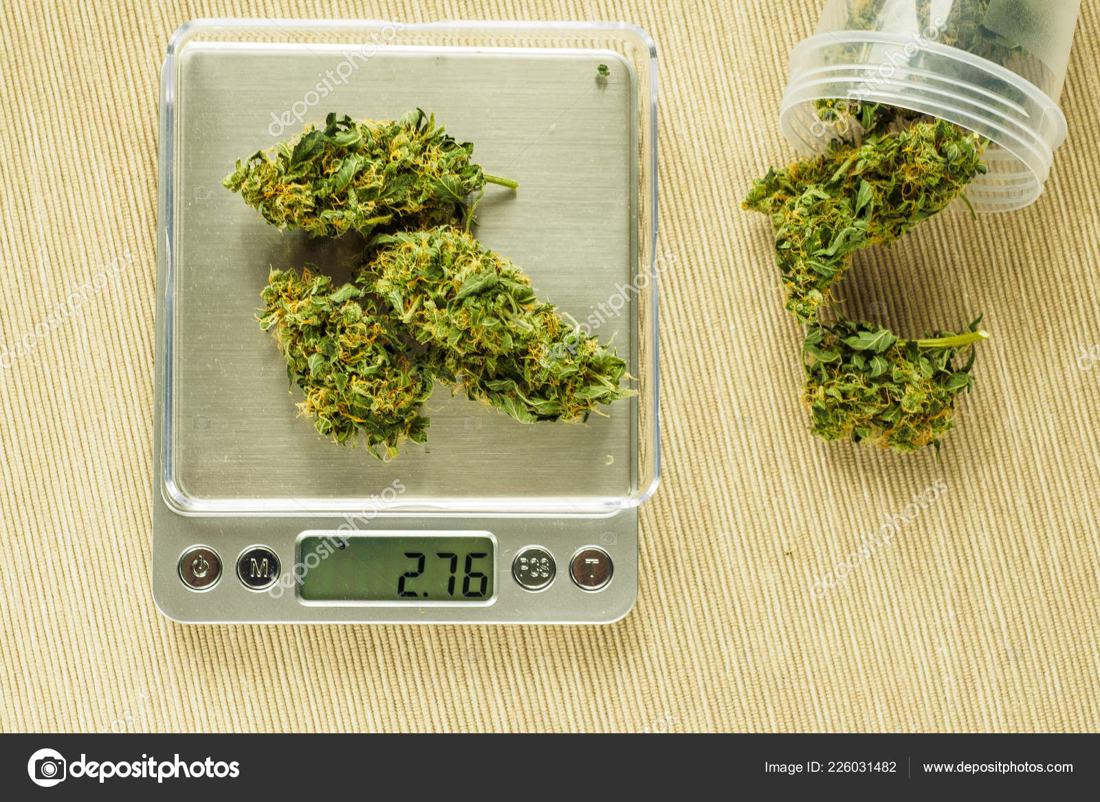 Cones Cannabis Flowers Scales Measuring Buds Medical Marijuana Weighing