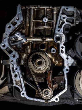 Araba motor bölümü ayrıntı.
