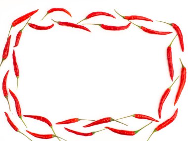 Sanatsal düzeni ile kırmızı sıcak biber biber