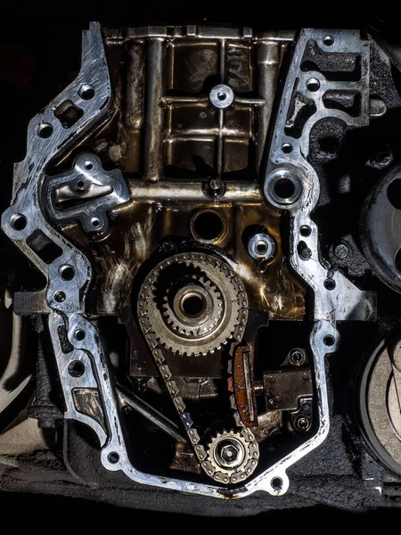 Detalle Pieza Del Motor Del Coche — Foto de Stock