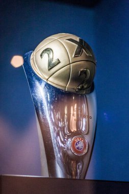 Çelyabinsk, Rusya Federasyonu - 20 Temmuz 2018: Ayrıca UI Kupası, Şampiyonlar Ligi, Uefa Kupası ve 1999, Kupa Galipleri Kupası kadar kısaltılır Uefa Intertoto Kupası.