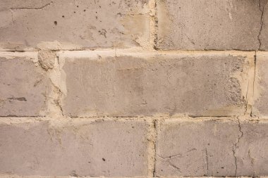 Beyaz rustik doku. Retro eski tuğla duvar yüzeyi badanalı. Vintage yapısı. Eski püskü düzensiz boyalı sıva. Cephe arka plan beyazlatır. Tasarım öğesi. Soyut ışık beyaz Web Banner.