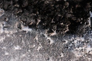 Doku kışın Baykal Gölü buz. Kırık buz doku.