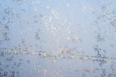 Bir kış pencere cam soğuk Noel desene