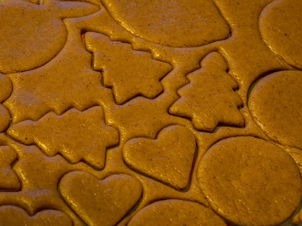 Σπιτικό Μελόψωμο Cookies Και Ψησίματος Συστατικά Μελόψωμο Μορφή Ενός Ανθρώπινου — Φωτογραφία Αρχείου