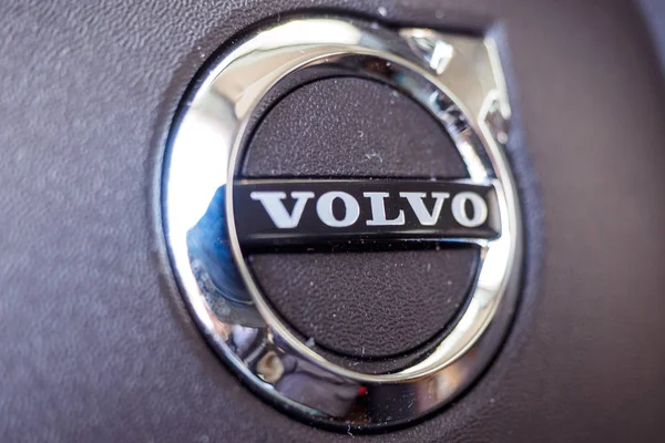 Chelyabinsk Rússia Maio 2018 Logotipo Volvo Close Fabricante Veículos Luxo — Fotografia de Stock