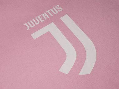 Çelyabinsk, Rusya Federasyonu - 30 Ağustos 2017: Juventus yeni Logo futbol kulübü