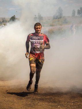 Chelyabinsk, Rusya-24 Haziran 2019: engel yarışı denilen 