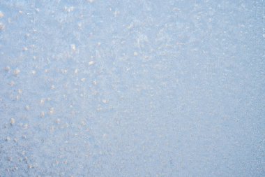 Penceredeki Don tarafından yapılan desenler. Frosty kış geri