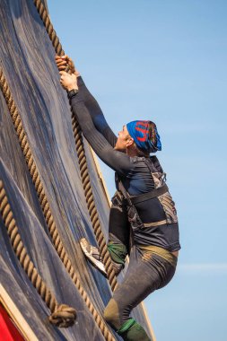 Chelyabinsk, Rusya-24 Haziran 2019: engel yarışı denilen 