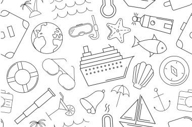 Vektör desen kelime ile cruise. Arka plan cruise