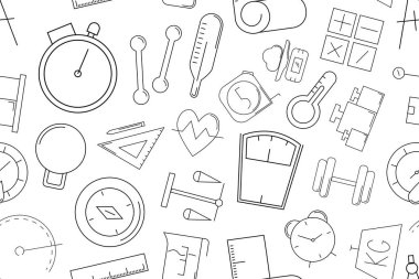 Ölçüm desen vektör. Sorunsuz arka plan ölçme