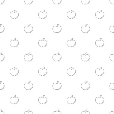 Apple arka plandan satırı simgesi. Doğrusal vektör desen