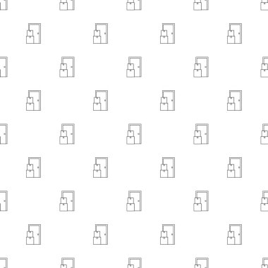 Eve teslim arka plandan satırı simgesi. 