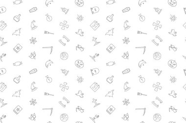 Vektör Cadılar Bayramı desen. Cadılar Bayramı sorunsuz arka plan