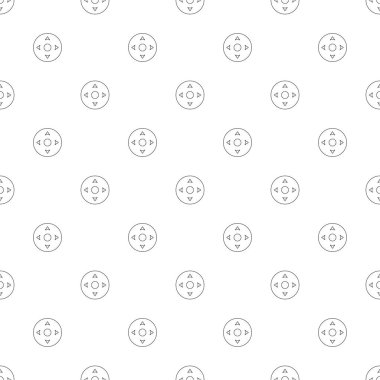 Oyun kontrol satırı simgesi kökenli. Doğrusal vektör desen. 