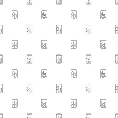 Artırılmış gerçeklik kökenli satırı simgesi. Doğrusal vektör desen. 