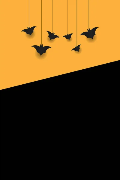 Halloween Hintergrund mit Fledermäusen. — Stockvektor