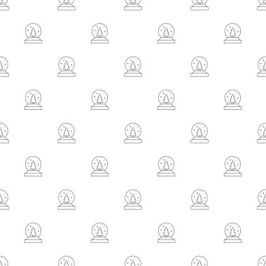 Xmas oyuncak satırı simgesi arka plan. Doğrusal vektör desen. 