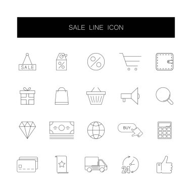 Satır simgeler kümesi. Satış paketi. 