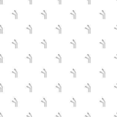 USB kablo satırı simgesi arka plan. Doğrusal vektör desen. 