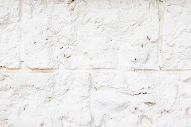 Beyaz taş duvar. Arka plan