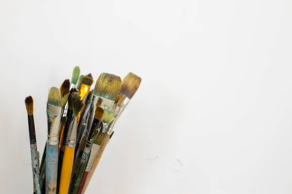 İzole boya fırçaları — Stok fotoğraf