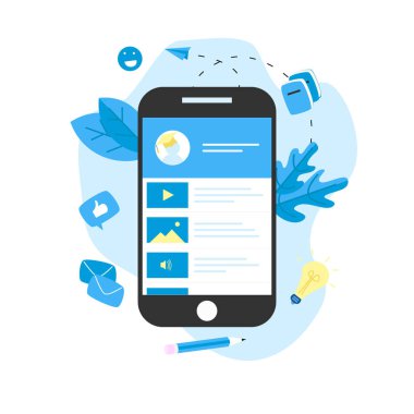 Mobil online eğitim uygulama E-öğrenme kavramı